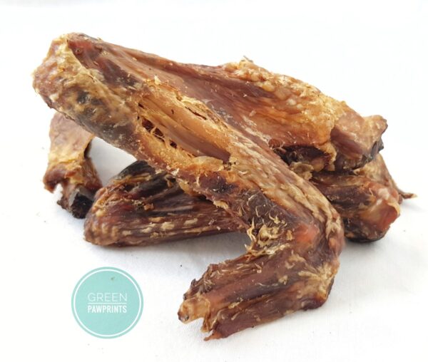 Air dried duck wing dog treats