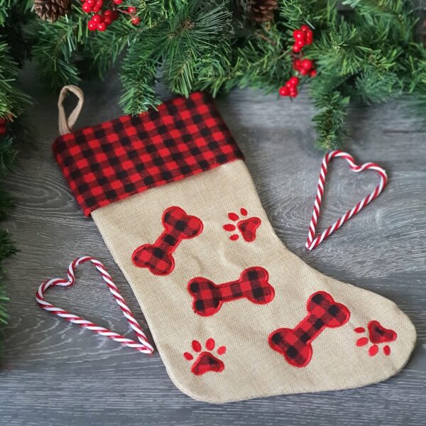 Dog christmas stocking