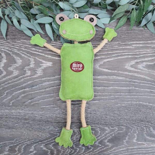 Miro & Makauri Fred the frog dog toy