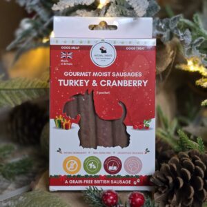 turkey and cranberry moist sausages