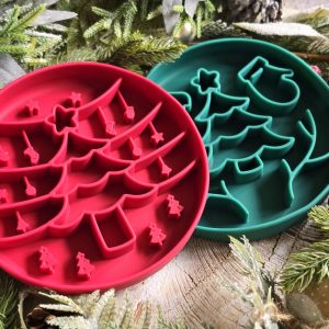 Christmas Enrichment Dog Bowl